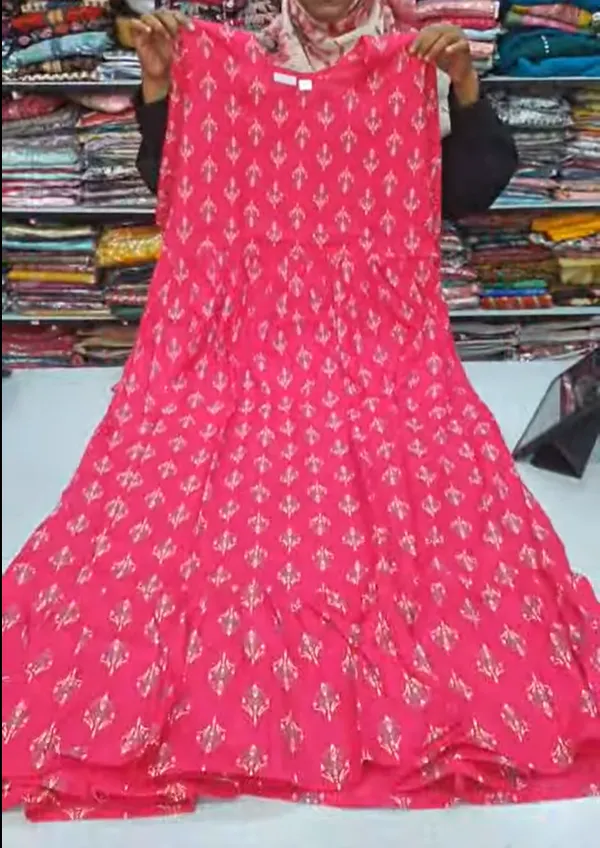 Rayon Long Maxi Gown | MG05